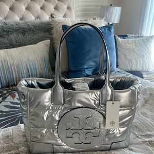 Tory Burch Silver Tote